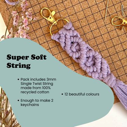 Make Your Own Macrame Keychain DIY Kit The Joyful Studio