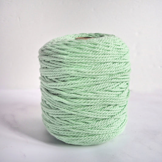 4mm Twisted Cotton Rope - Mint The Joyful Studio