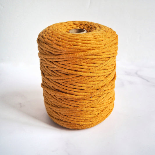 4mm Single Twist Cotton String - Golden Mustard The Joyful Studio