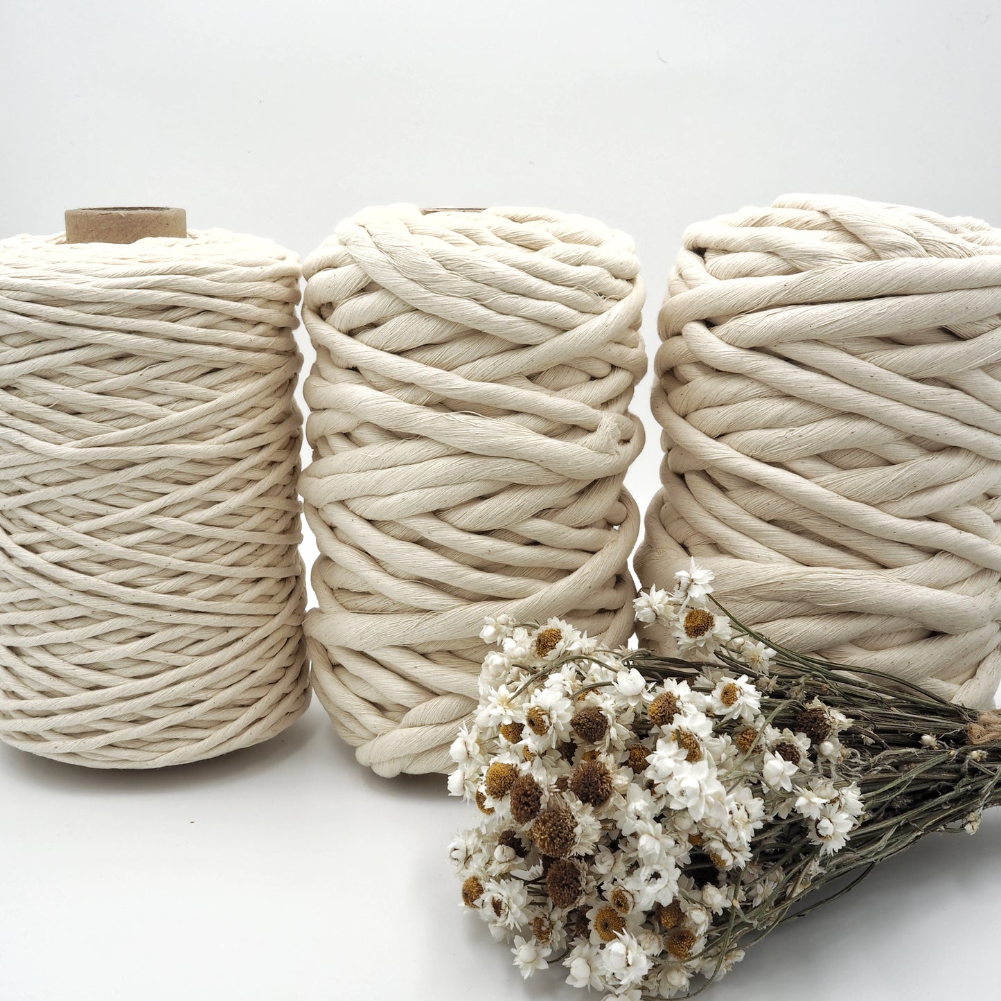 9mm Supersoft Single Twist Cotton String | Natural The Joyful Studio