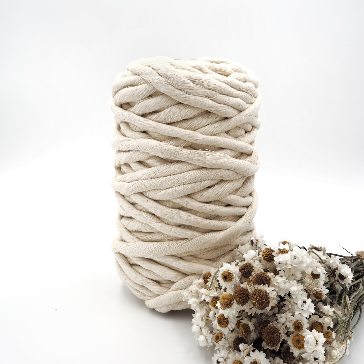 9mm Supersoft Single Twist Cotton String | Natural The Joyful Studio