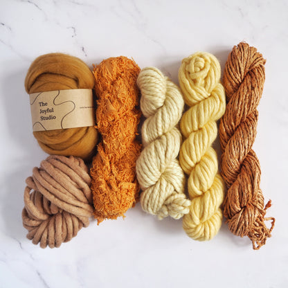 Weaving Project Kit - 'Warm Tones' The Joyful Studio
