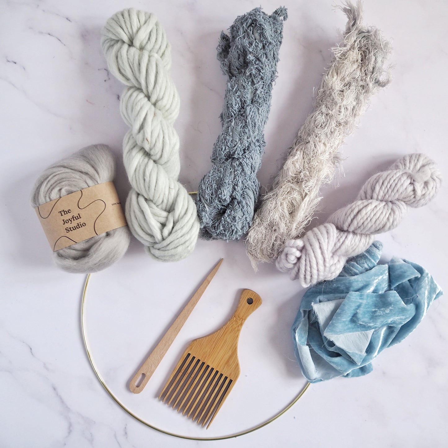 Weaving Project Kit - 'Cool Blue' The Joyful Studio