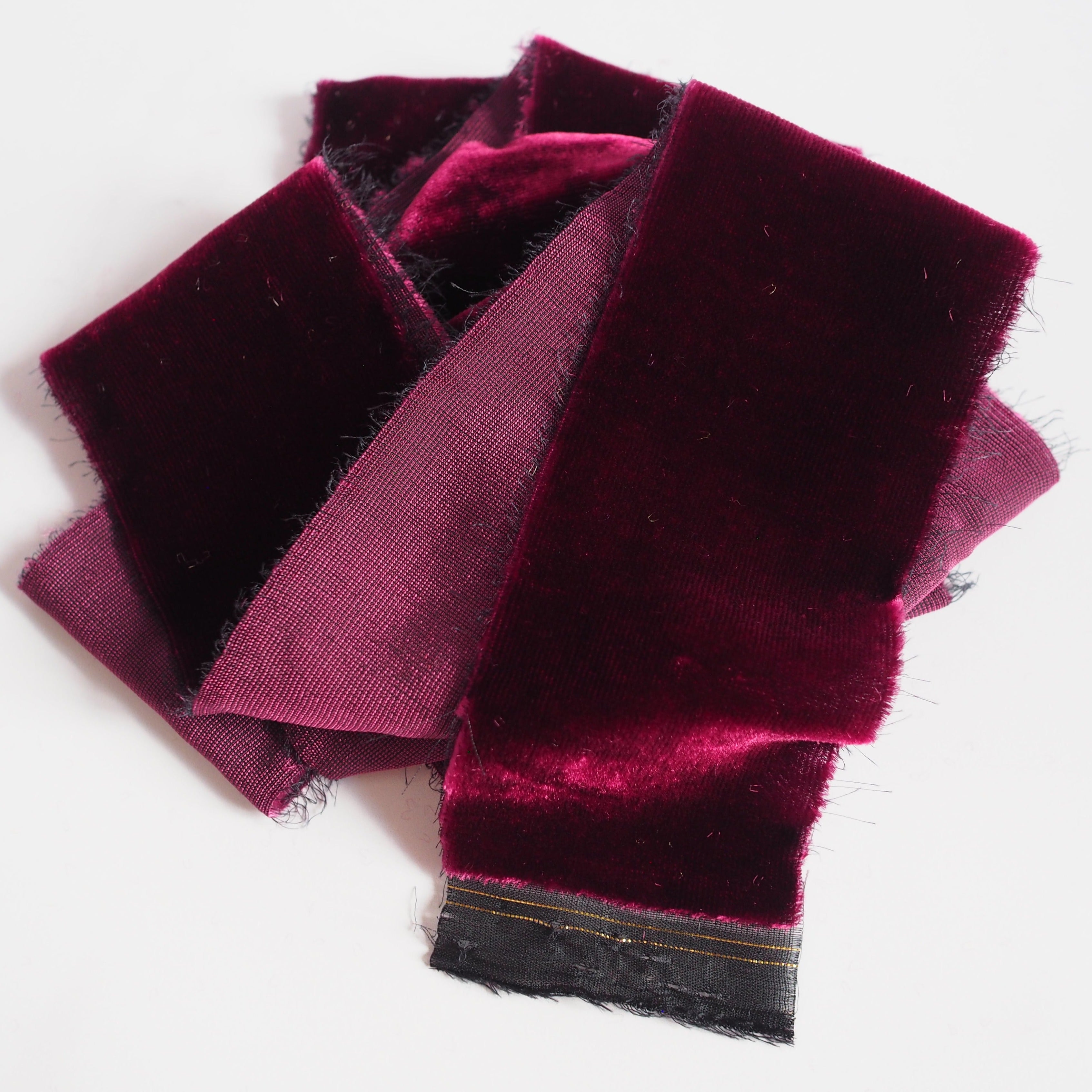 Silk velvet shop ribbon