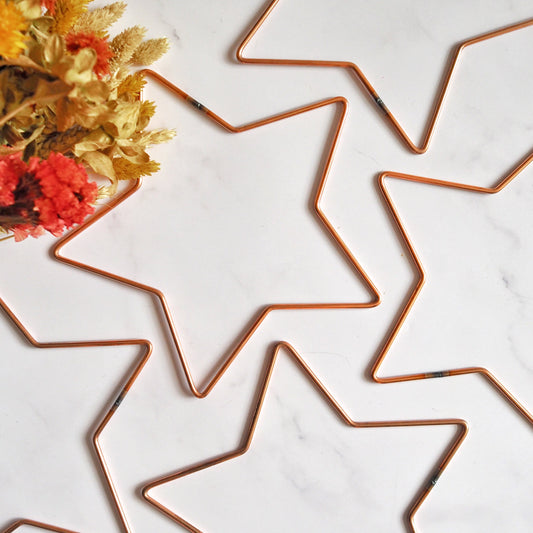 Copper Metal Star Frame The Joyful Studio