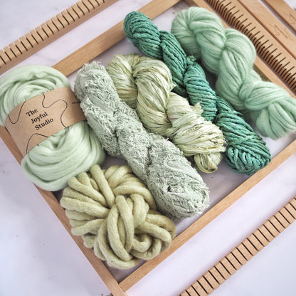 Weaving Project Kit - 'Soft Green' The Joyful Studio