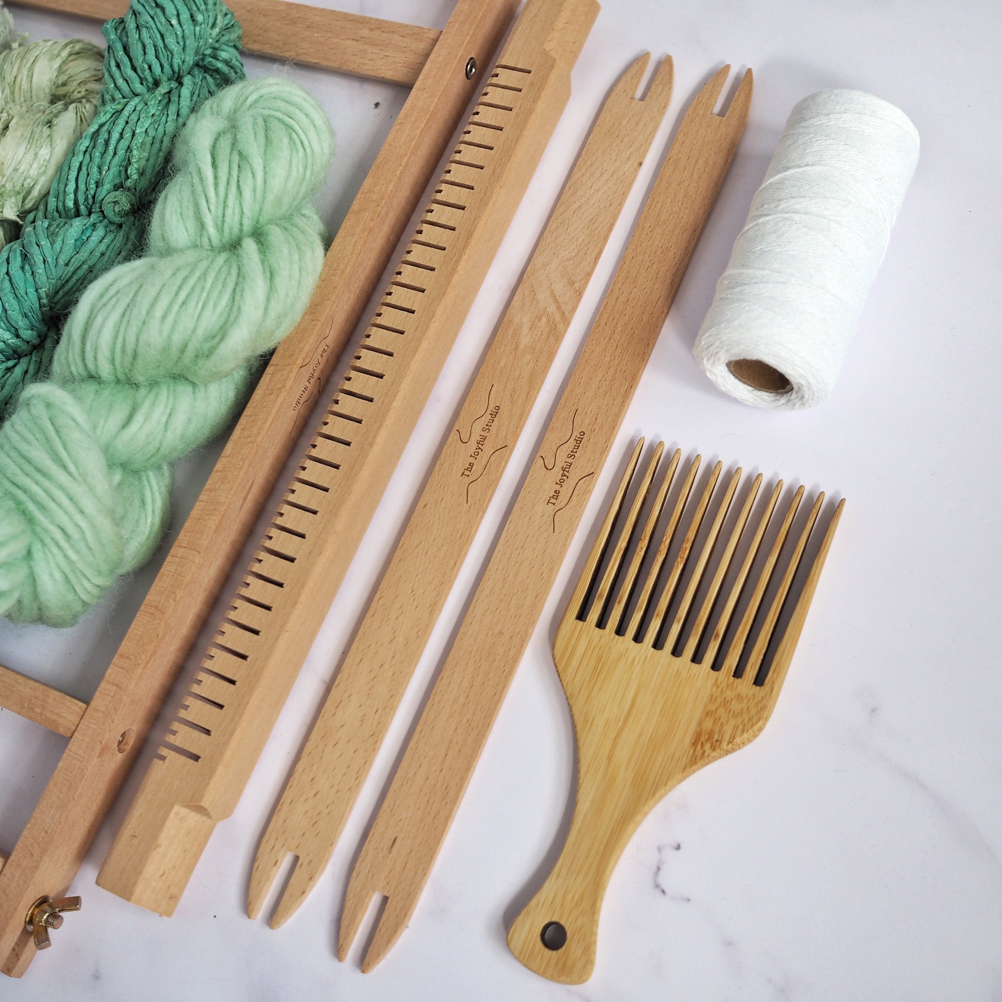 Weaving Project Kit - 'Soft Green' The Joyful Studio