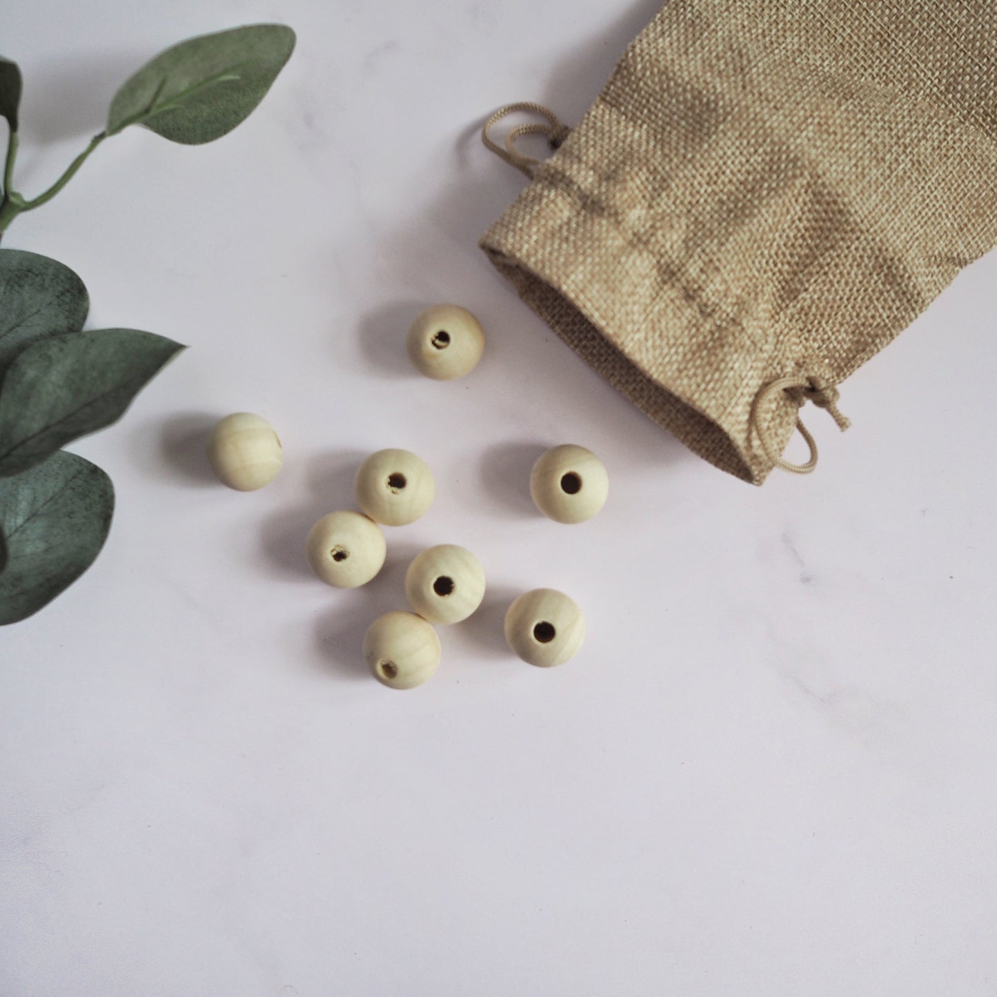 Natural Wooden Beads - 3 sizes The Joyful Studio