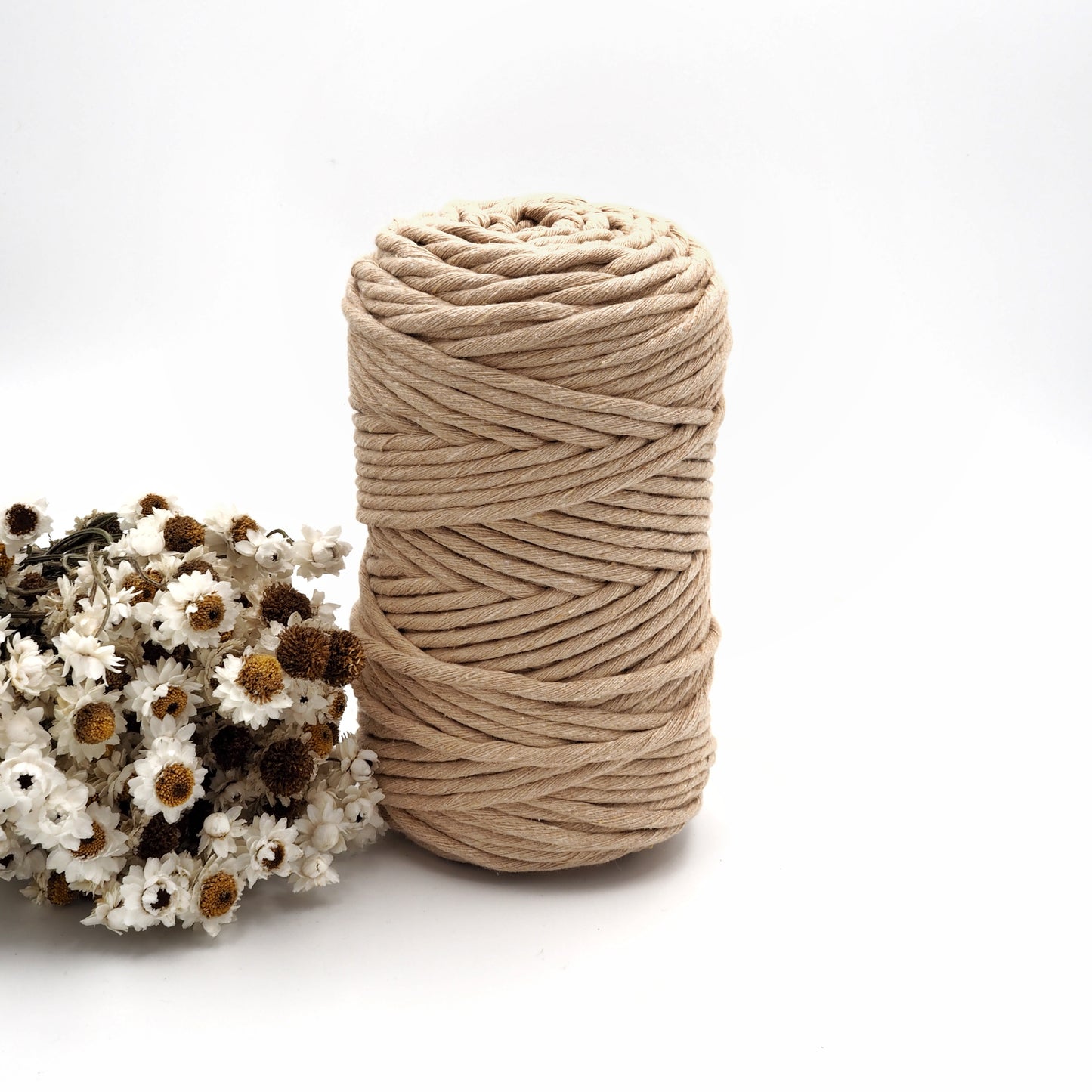 Oat | 5mm Recycled Cotton String The Joyful Studio