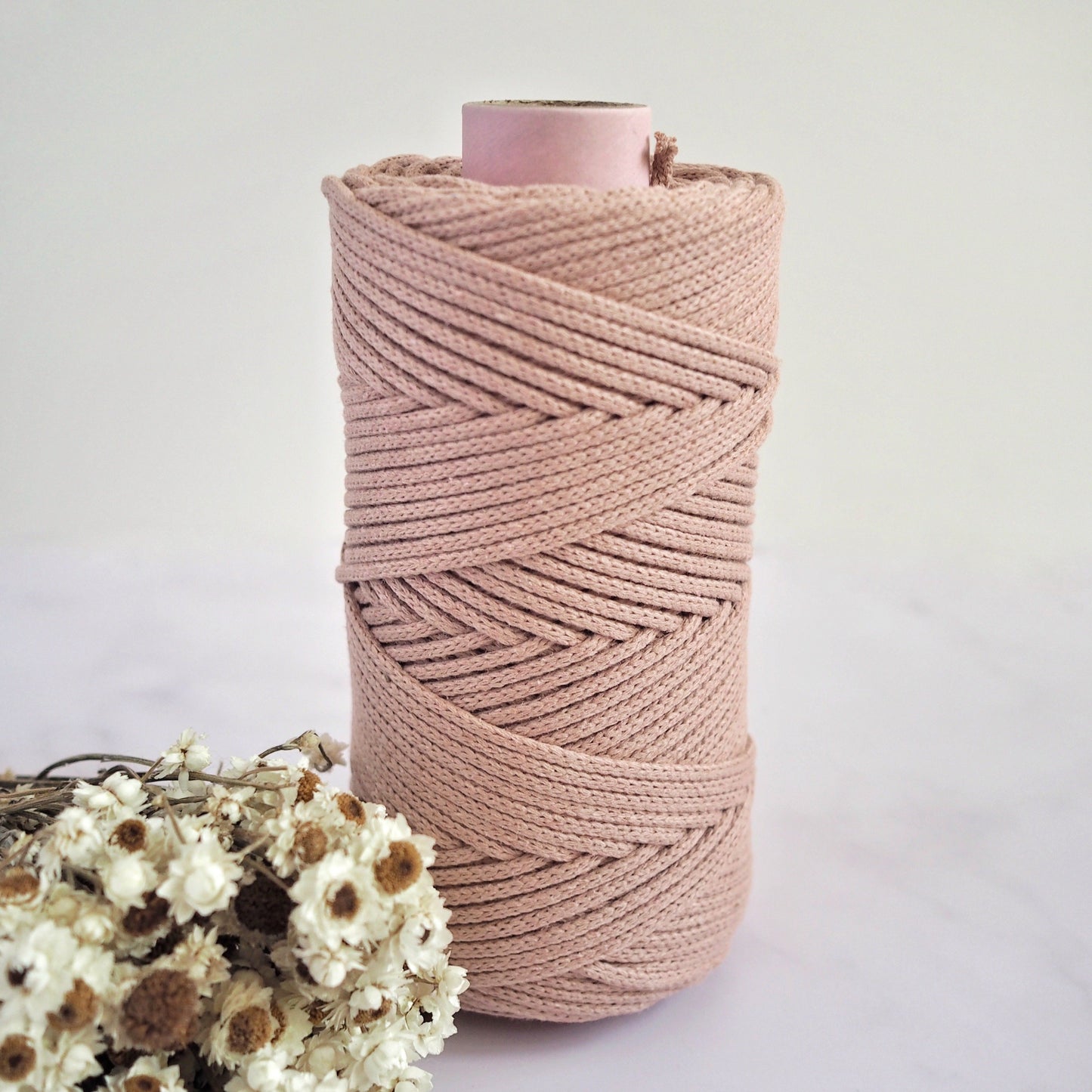 Antique Peach | 3mm Braided Cotton Cord The Joyful Studio