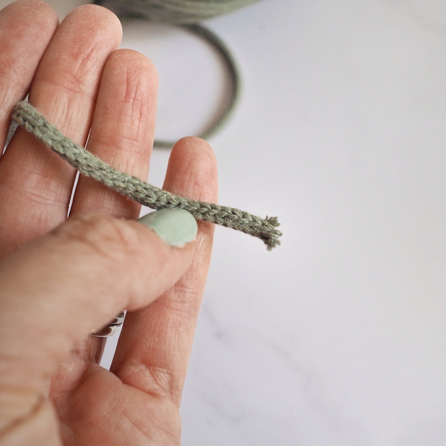 Sage | 3mm Braided Cotton Cord The Joyful Studio