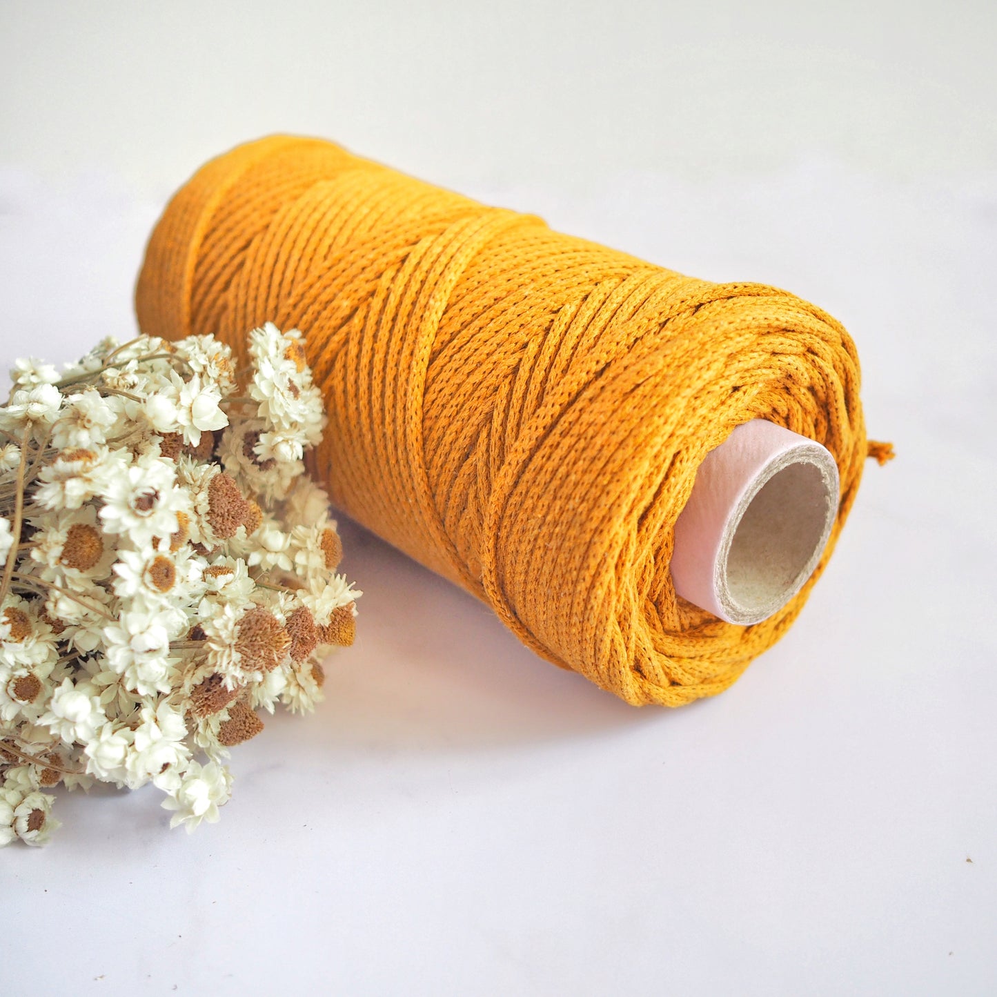 Mustard | 3mm Braided Cotton Cord The Joyful Studio