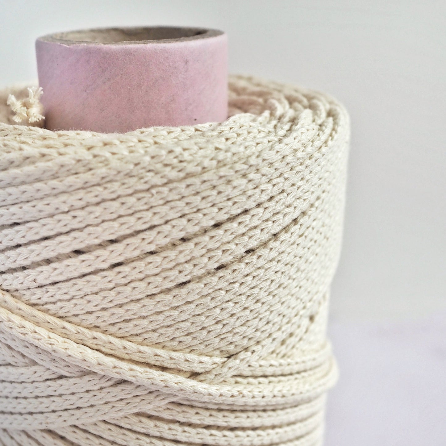 Natural | 3mm Braided Cotton Cord The Joyful Studio