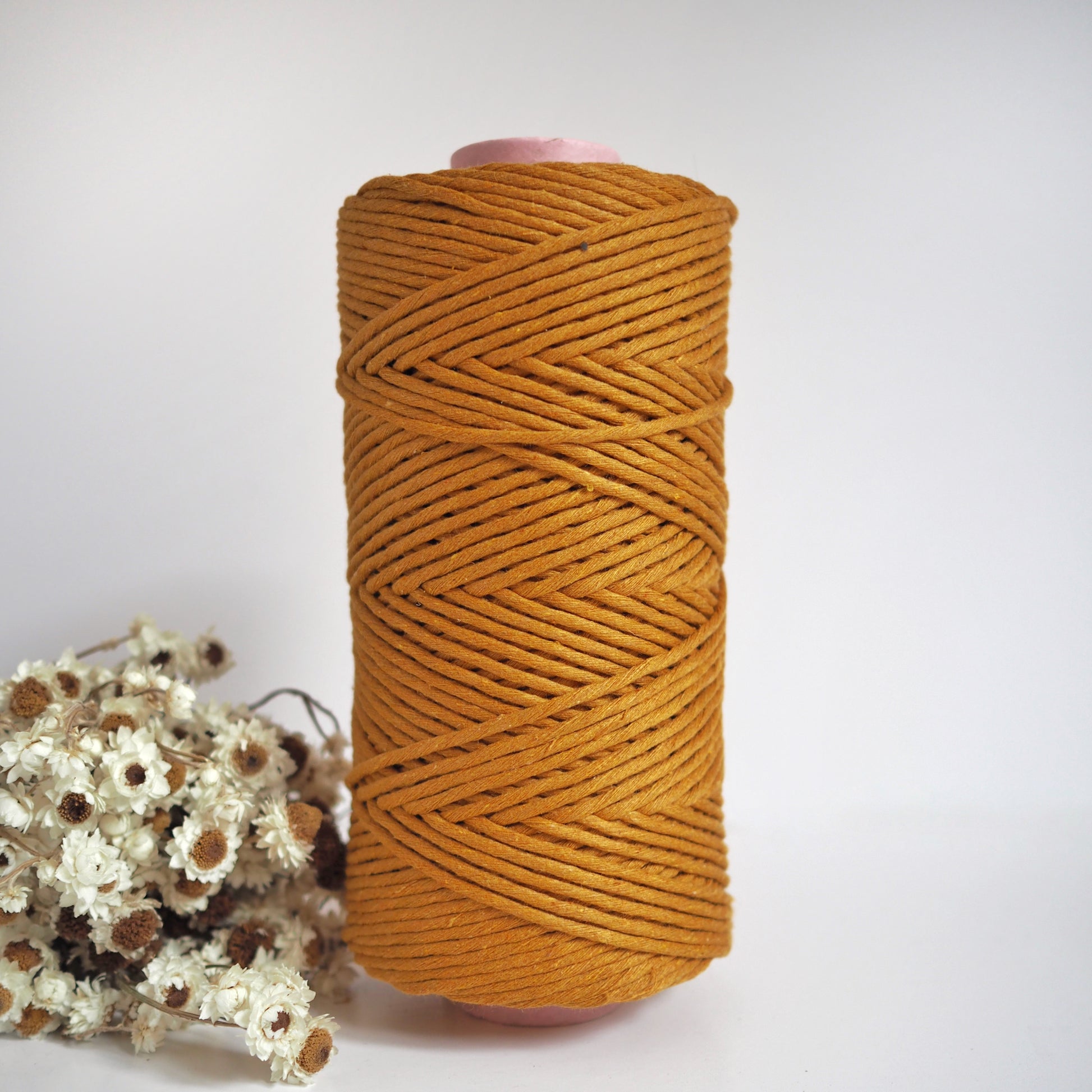 Mustard | 3mm Recycled Cotton String The Joyful Studio