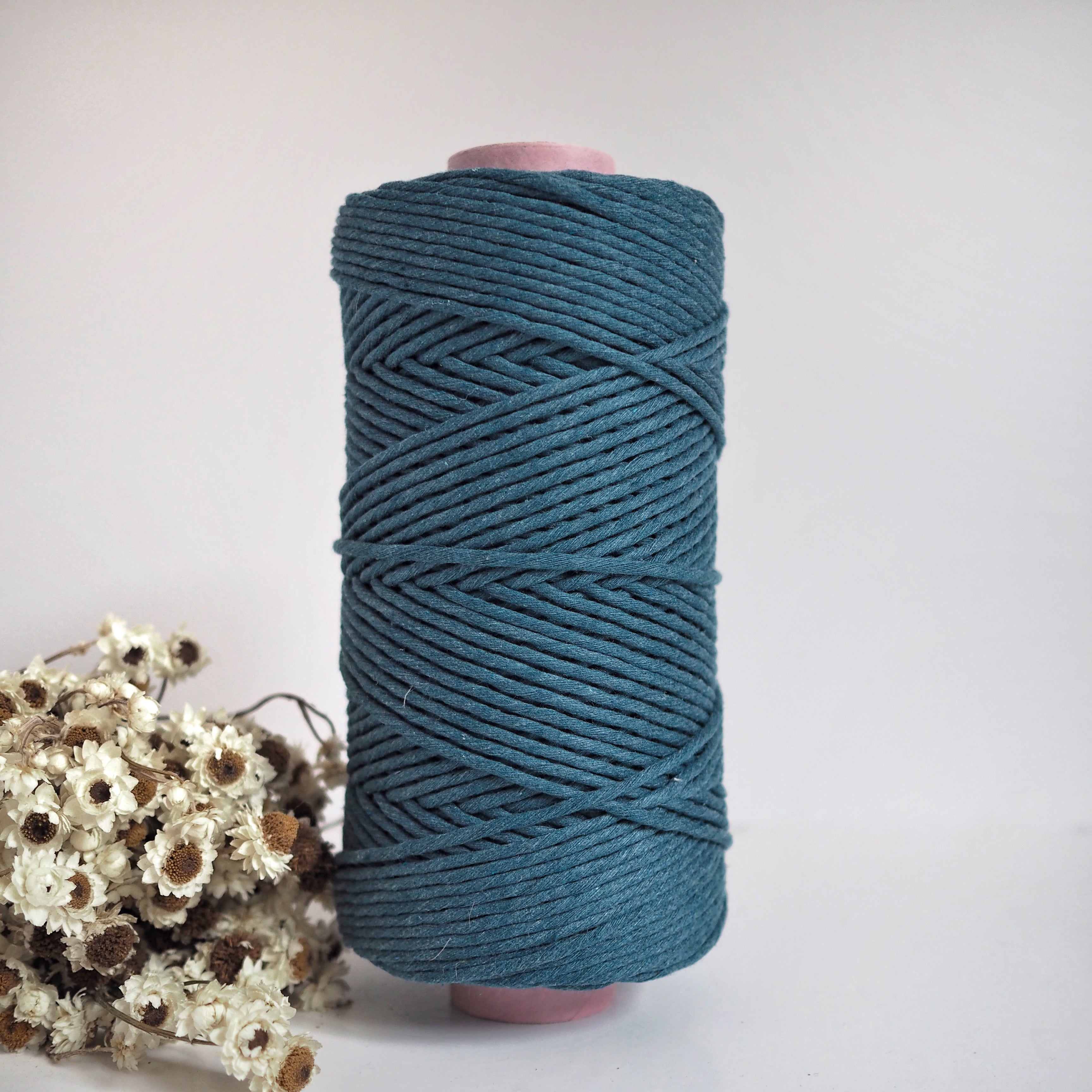 Cerulean | 3mm Recycled Cotton String – The Joyful Studio