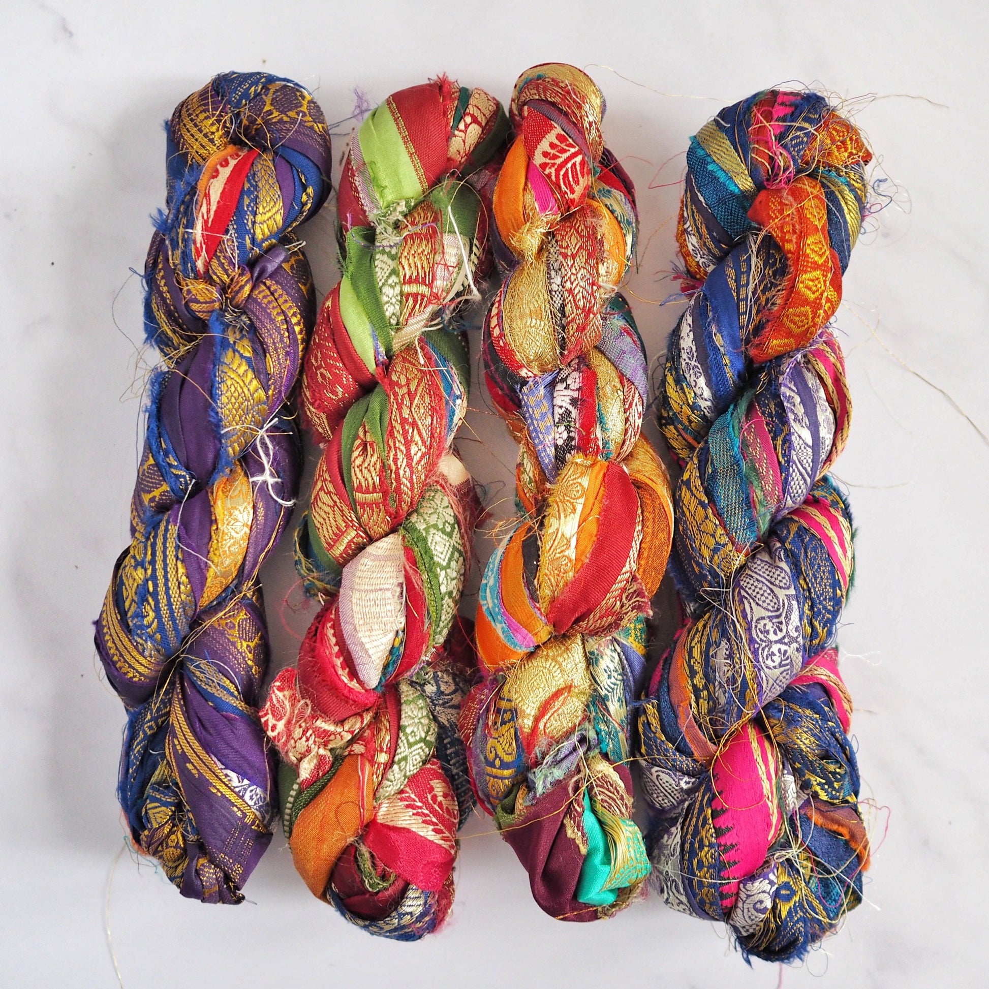 Recycled Sari Silk Border Ribbon The Joyful Studio