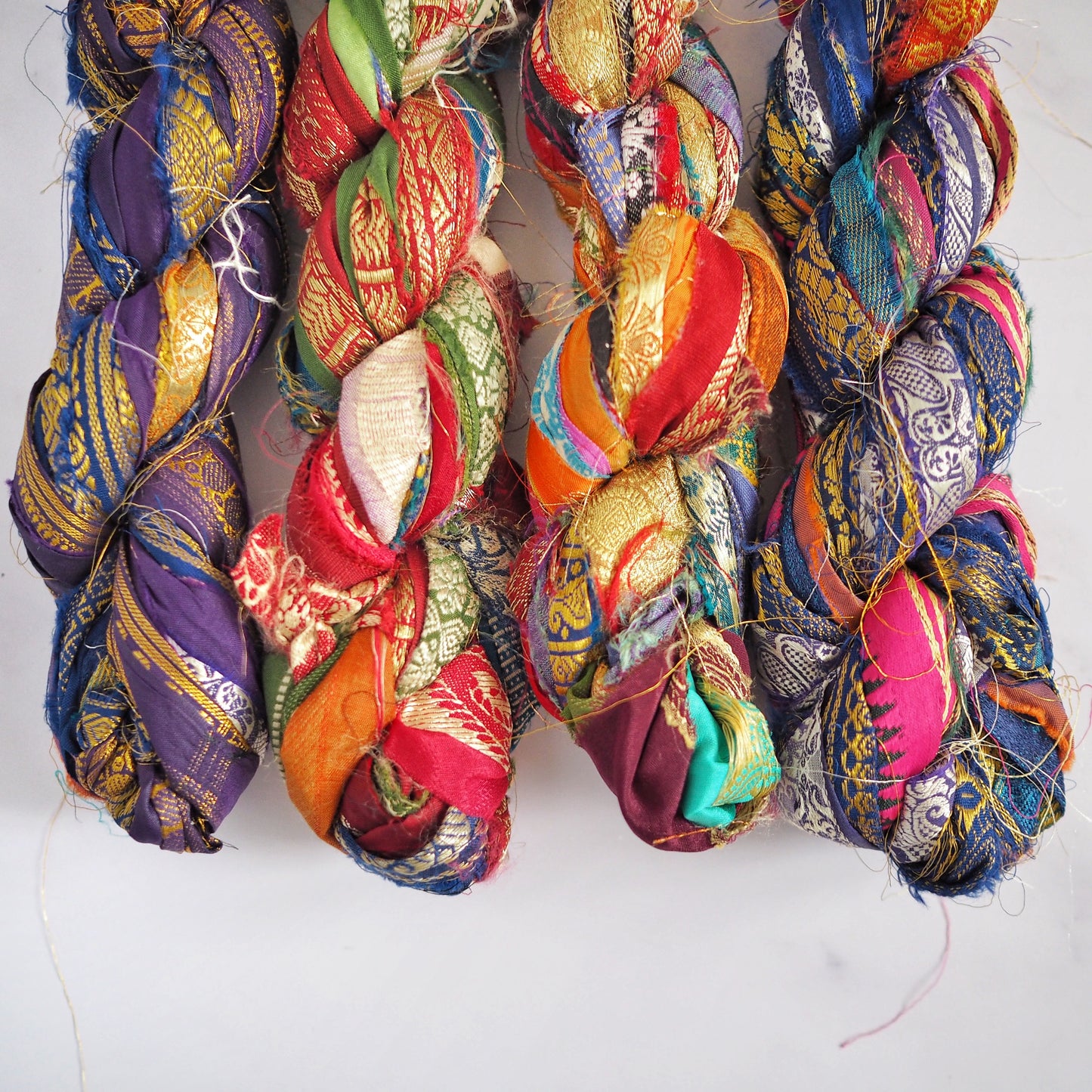 Recycled Sari Silk Border Ribbon The Joyful Studio