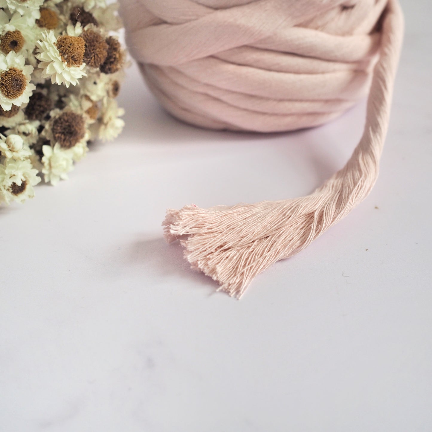 Ballet Pink | 12mm Recycled Cotton String The Joyful Studio