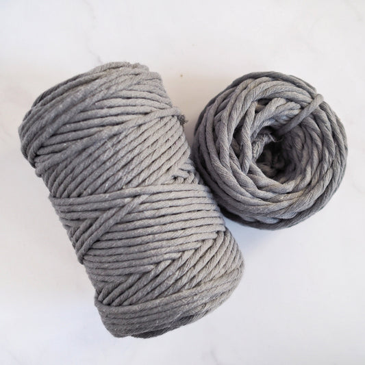 Pewter | 5mm Recycled Cotton String The Joyful Studio