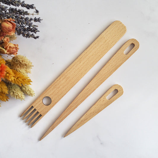 Wooden Weaving Tool Kit The Joyful Studio