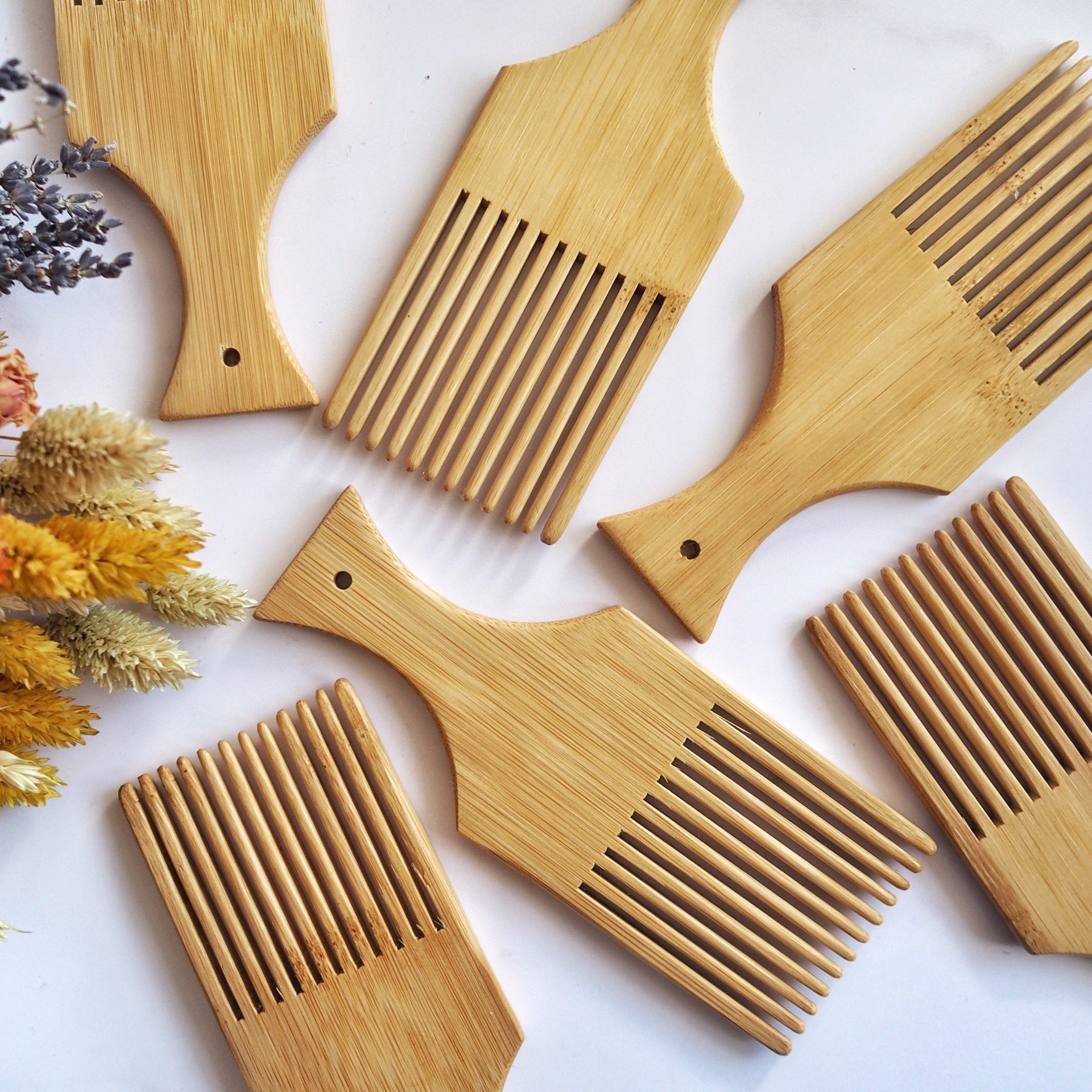Wooden weaving comb - Studio Koekoek