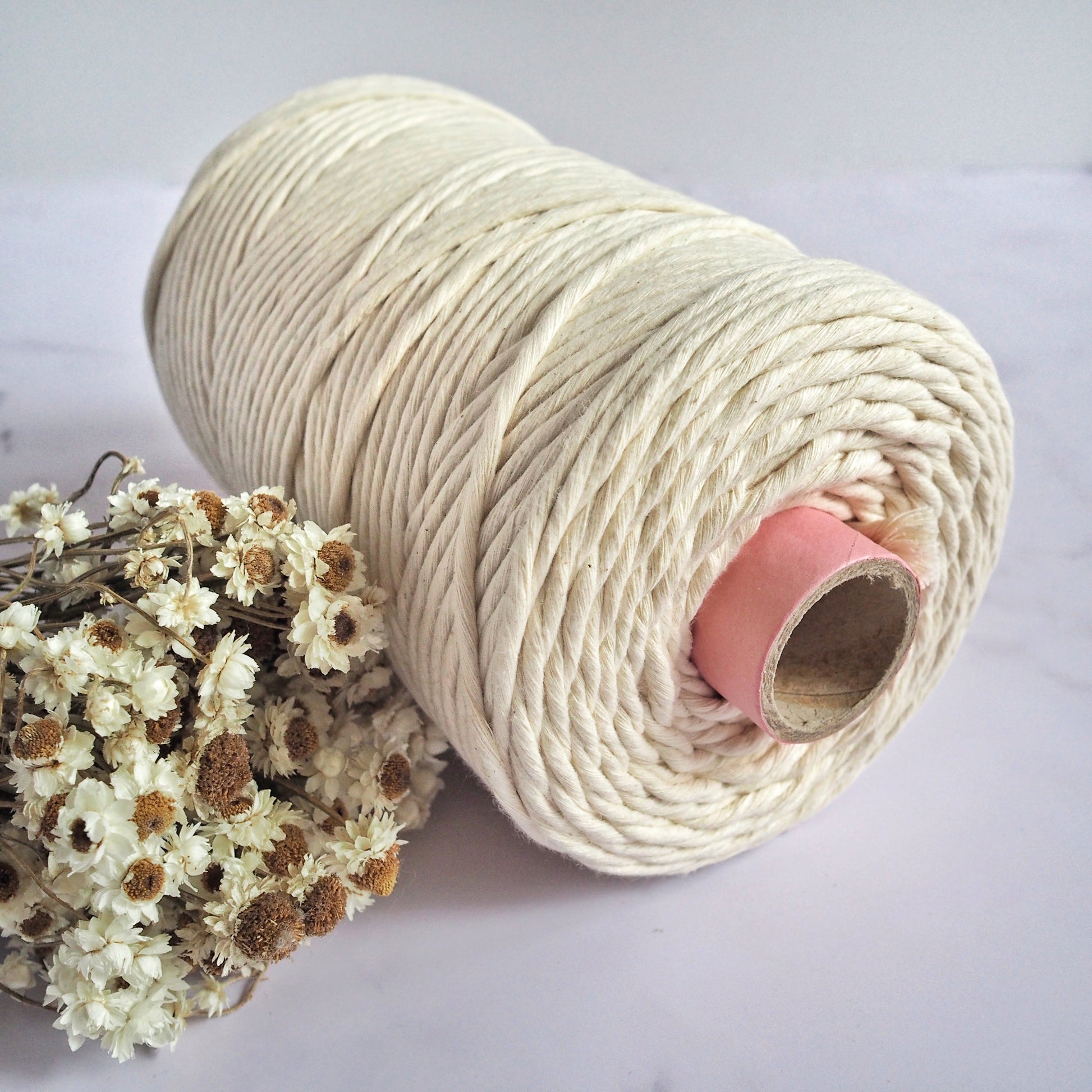 Natural | 5mm Recycled Cotton String - 1kg The Joyful Studio