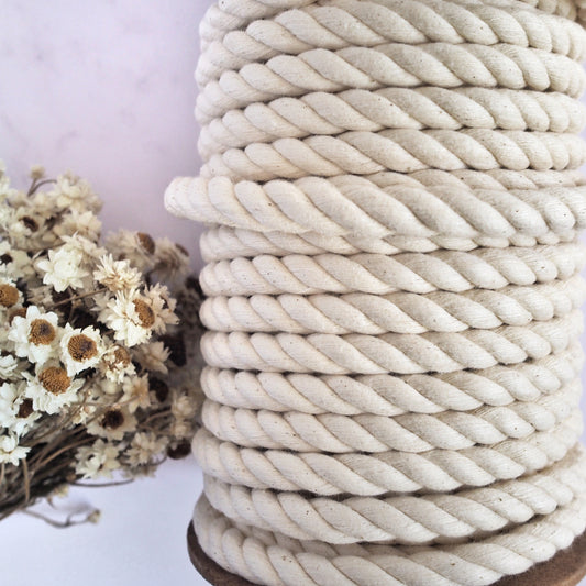 Natural | 12mm Recycled Twisted Rope The Joyful Studio
