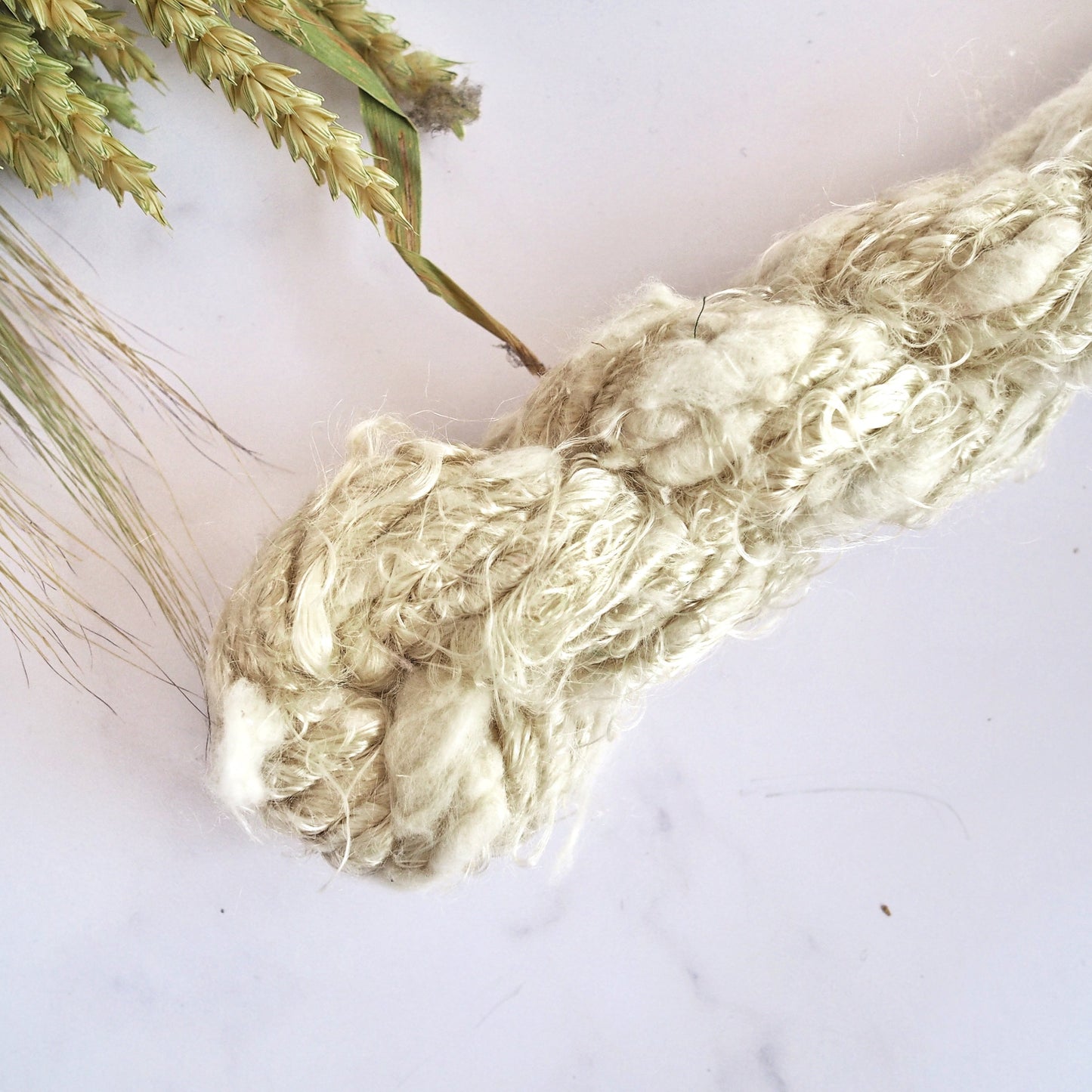 Recycled White Cotton Banana Mix Yarn The Joyful Studio