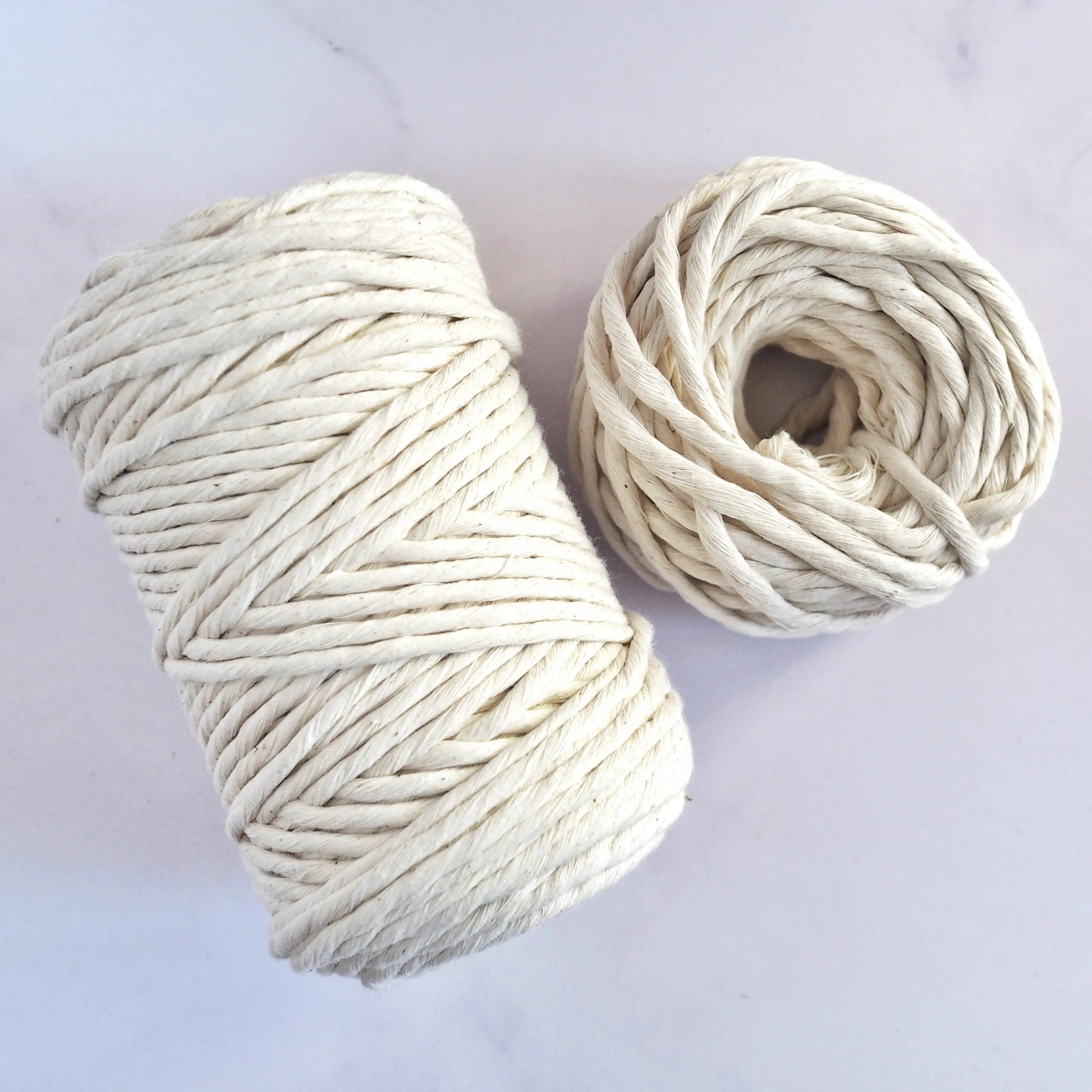 Natural | 5mm Recycled Cotton String - The Joyful Studio
